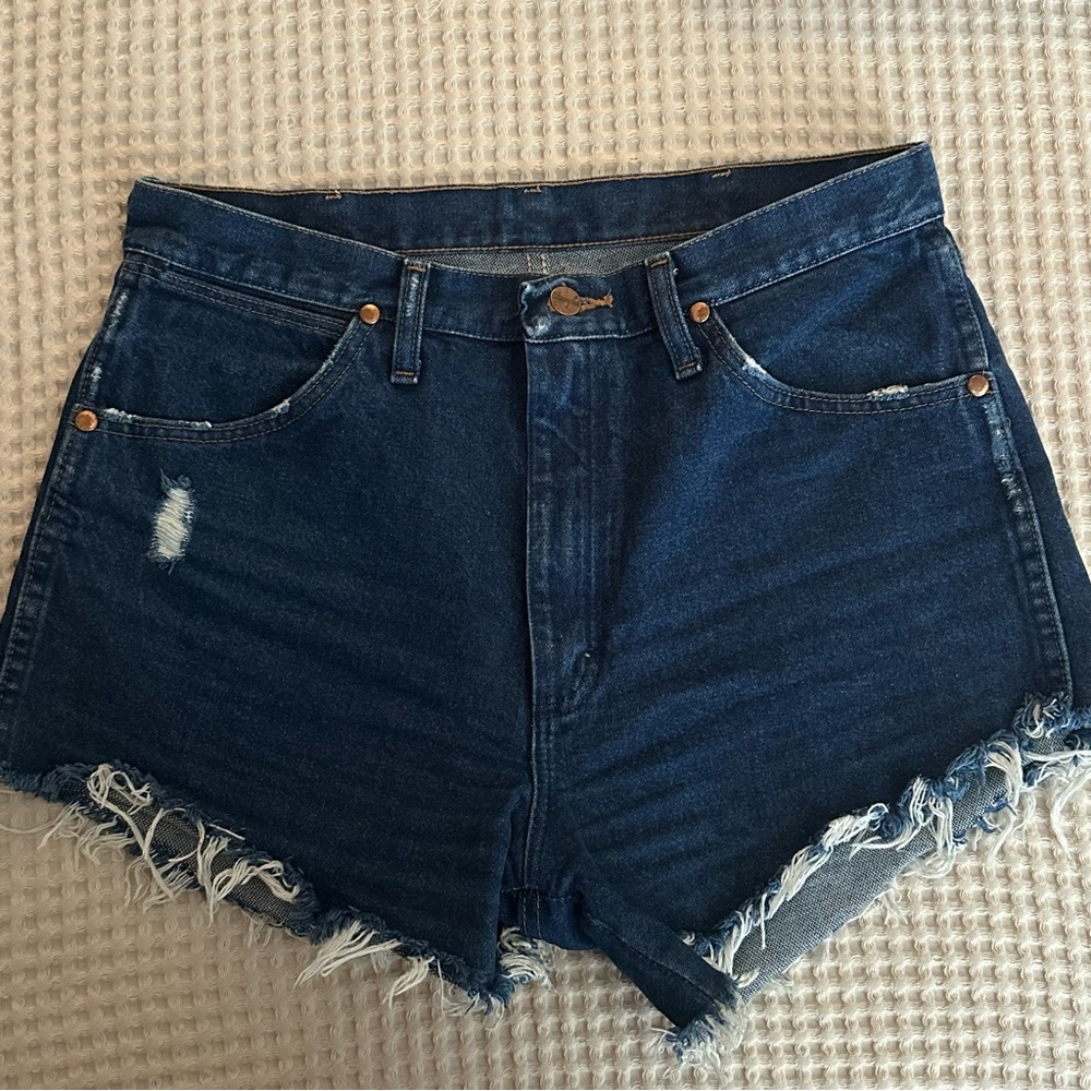 Free People x Wrangler denim cutoff shorts